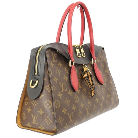 Louis Vuitton Tuileries Monogram 2way Noir Red Black - Picture 1 of 7